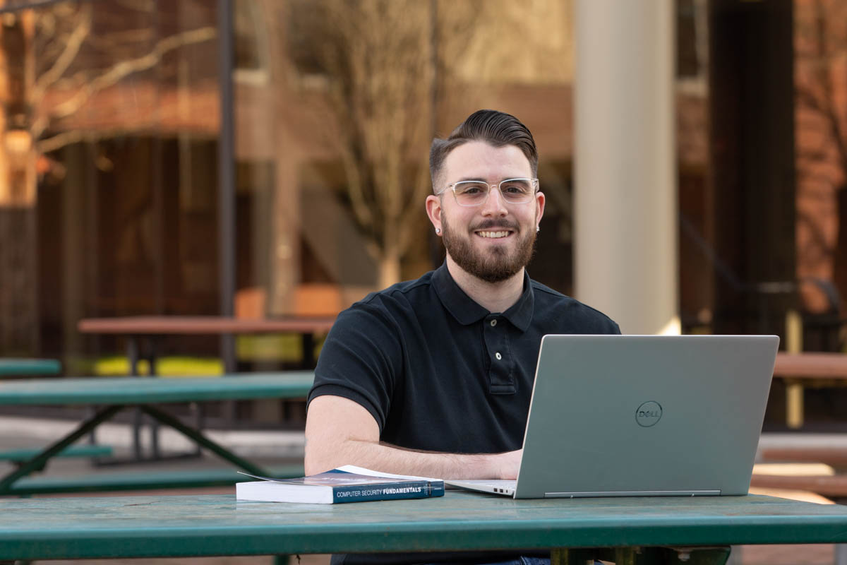 Man with laptop